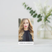 Professional Model Actor Photo Business Card (Standing Front)