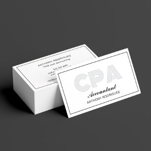 Professional Modern Accountant Business Card