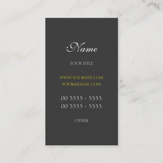 Professional Modern and Elegant 3 Business Card (Front)