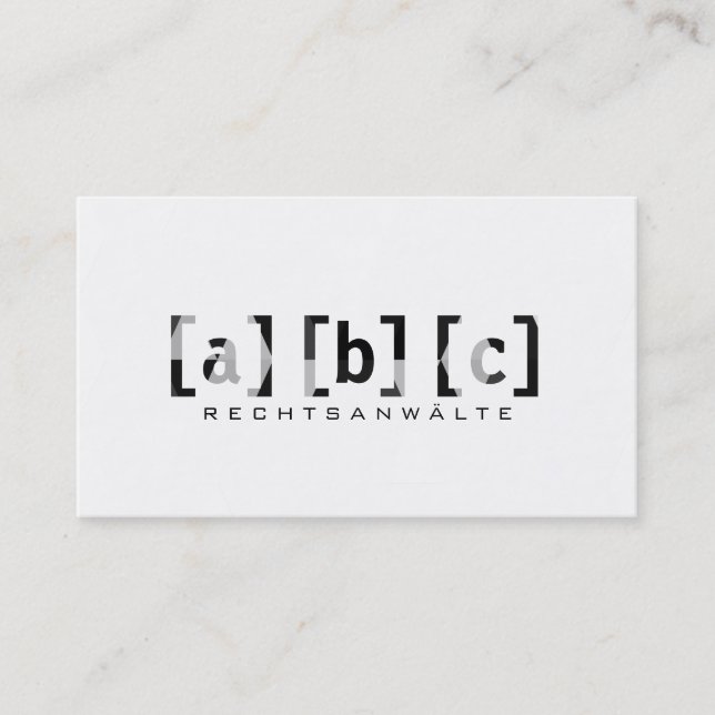 professional modern appointment card (Front)