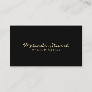 Professional Modern Black and Gold Appointment Card
