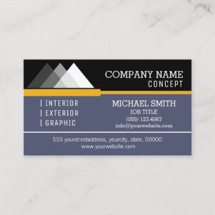 Professional Modern Black and Independence Business Card