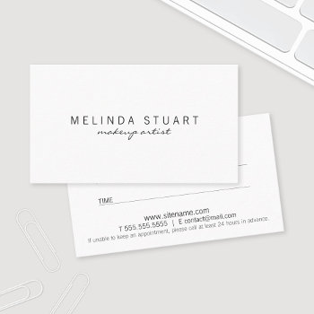 Professional Modern Black And White Appointment by manadesignco at Zazzle