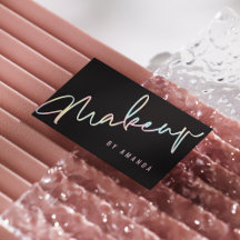 Professional Modern Black Makeup Artist