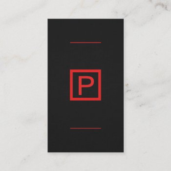 Professional Modern Black Red Card Texture Simple by busied at Zazzle