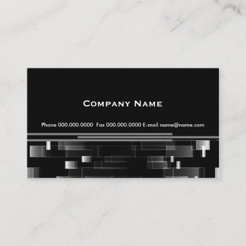 profile black business card