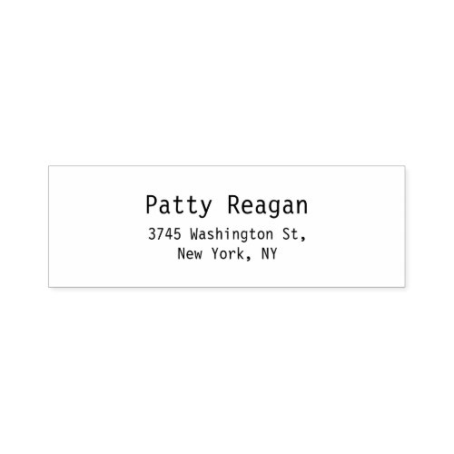 Professional Modern Black  White Plain Elegant Self_inking Stamp