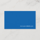 Professional Modern Blue - Corporate QR Code Logo Business Card (Back)