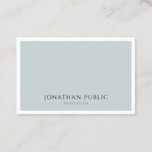 Professional Modern Blue Green Minimalist Simple Business Card