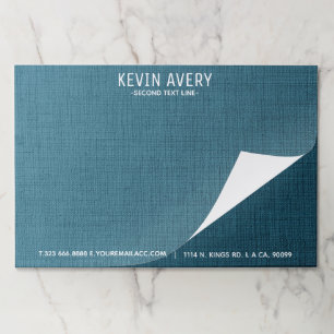Professional modern Blue Linen Texture Paper Pad