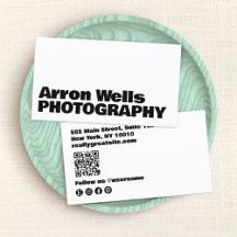Professional Modern Bold Typography QR Code