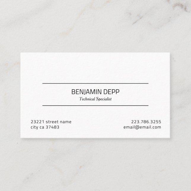 Professional Modern Business Card (Front)