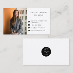 Professional Modern Business Employee photo Logo Business Card