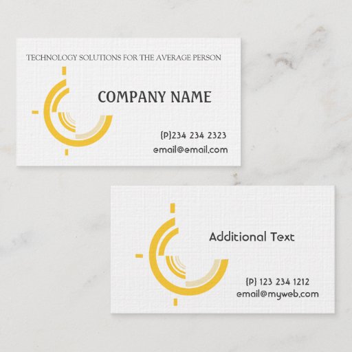 Customizable Custom Business Hi-Tech Tri Business Card Templates