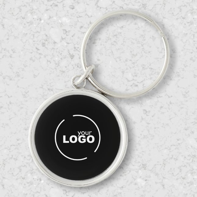 Professional Modern Business Logo Black Keychain (Creator Uploaded)