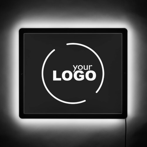 Professional Modern Business Logo Black LED Sign