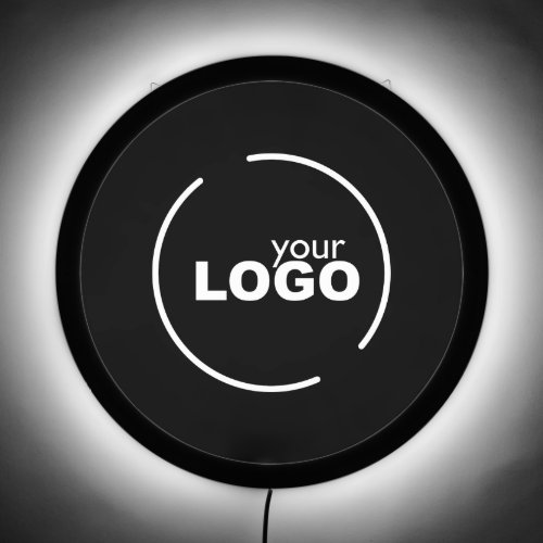 Professional Modern Business Logo Black LED Sign