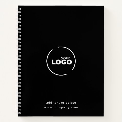 Professional Modern Business Logo Black Notebook