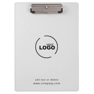 Professional Modern Business Logo Gray Clipboard