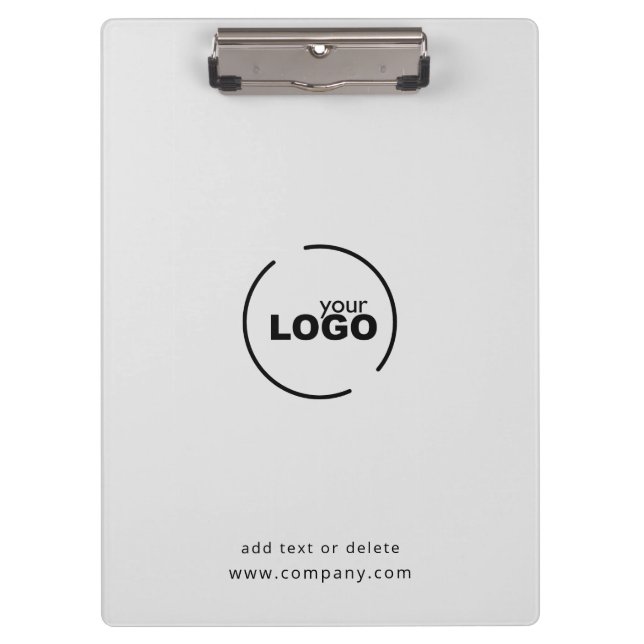 Professional Modern Business Logo Gray Clipboard (Front)
