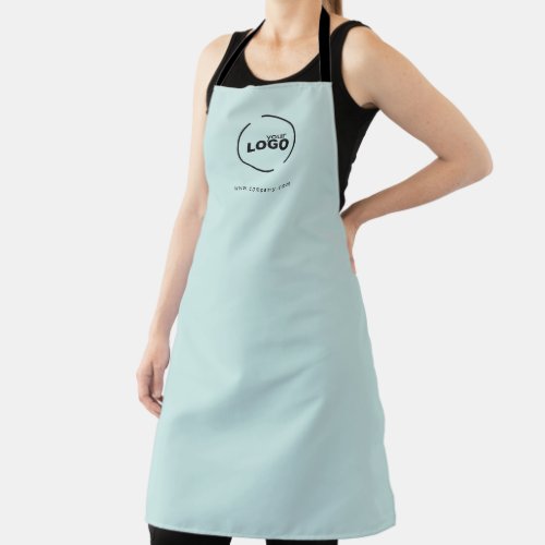 Professional Modern Business Logo Light Turquoise Apron