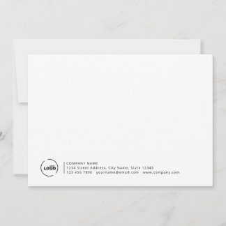 Professional Modern Business Logo Note Card