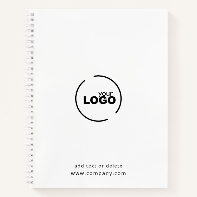 Professional Modern Business Logo Notebook (Front)