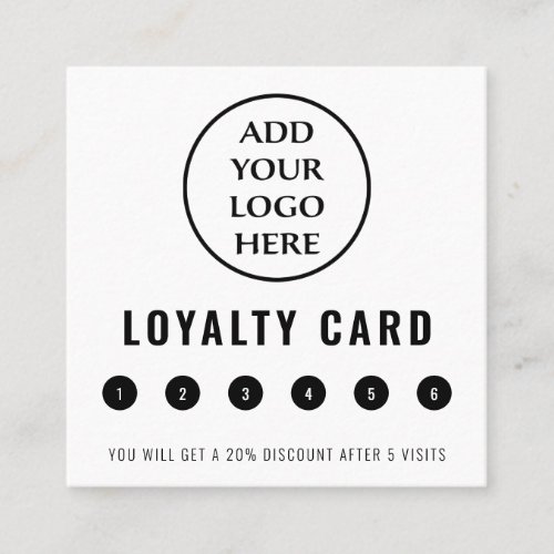 Professional Modern Business Logo Social Media Loyalty Card