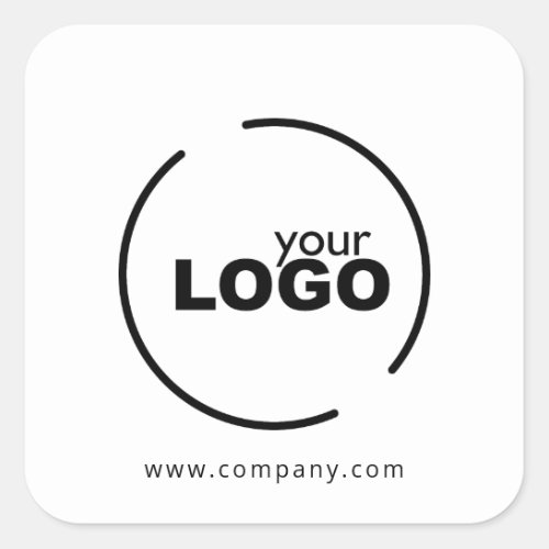 Professional Modern Business Logo Square Sticker