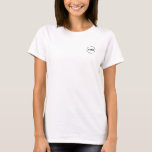 Professional Modern Business Logo White T-shirt at Zazzle