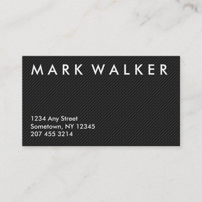 Professional Modern carbon fiber business card (Front)