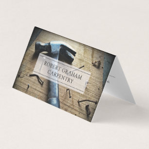 Professional Modern Carpenter Business Card