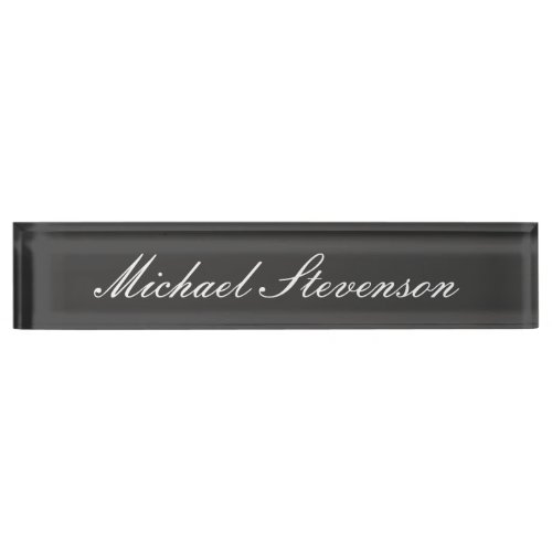 Professional Modern Chic Business Desk Nameplate