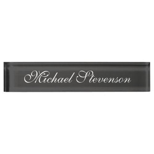 Professional Modern Chic Business Desk Nameplate