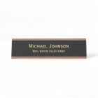 Professional Modern Classy Black Gold Office Title