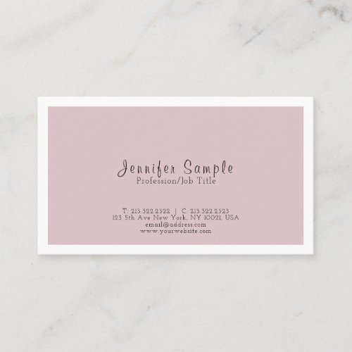 Professional Modern Classy Simple Design Business Card