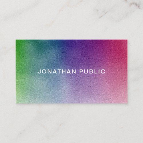 Professional Modern Colorful Elegant Simple Business Card