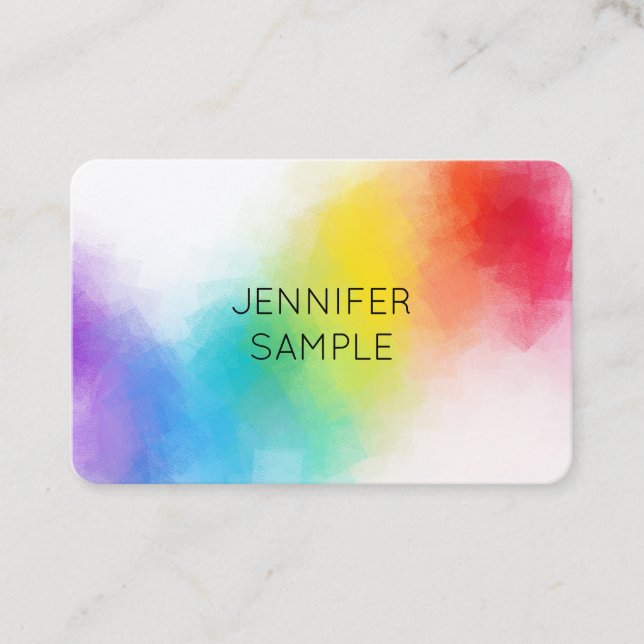 Professional Modern Colorful Elegant Template Business Card (Front)