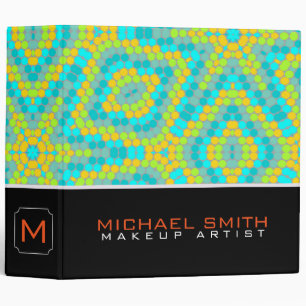 Professional Modern Colorful Stars Dot Pattern 3 Ring Binder