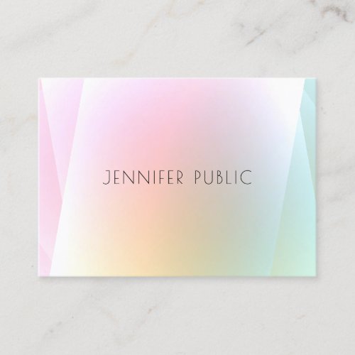 Professional Modern Colorful Template Trendy Business Card