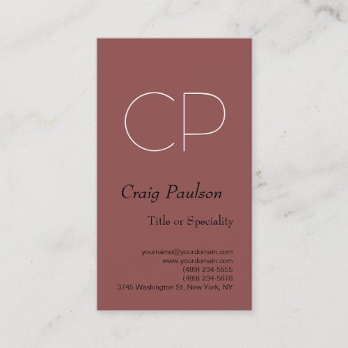 Professional Modern Consultant Business Card