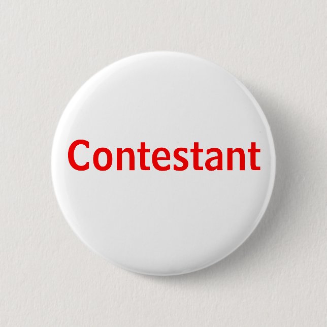 professional modern Contestant Pin (Front)