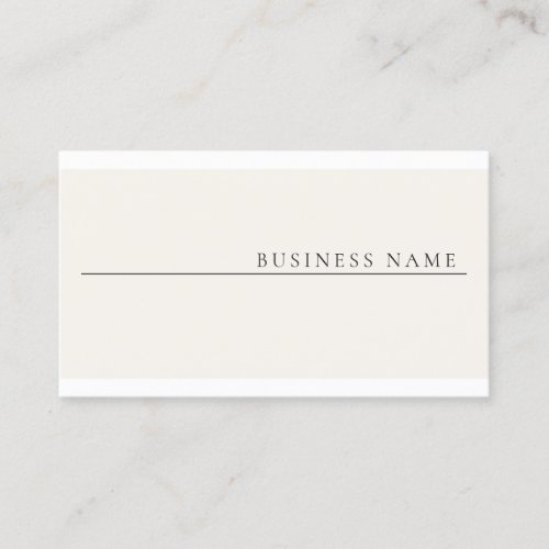 Professional Modern Creative Minimalistic Plain Business Card