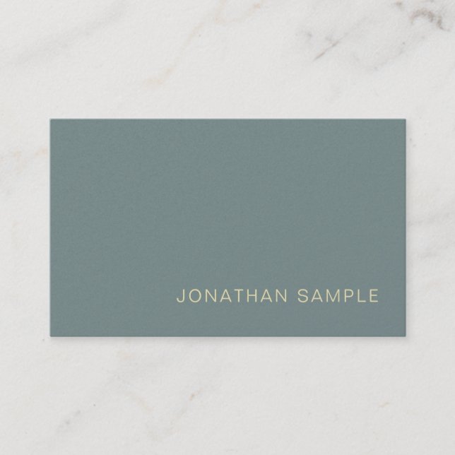 Professional Modern Creative Pearl Finish Luxe Business Card (Front)