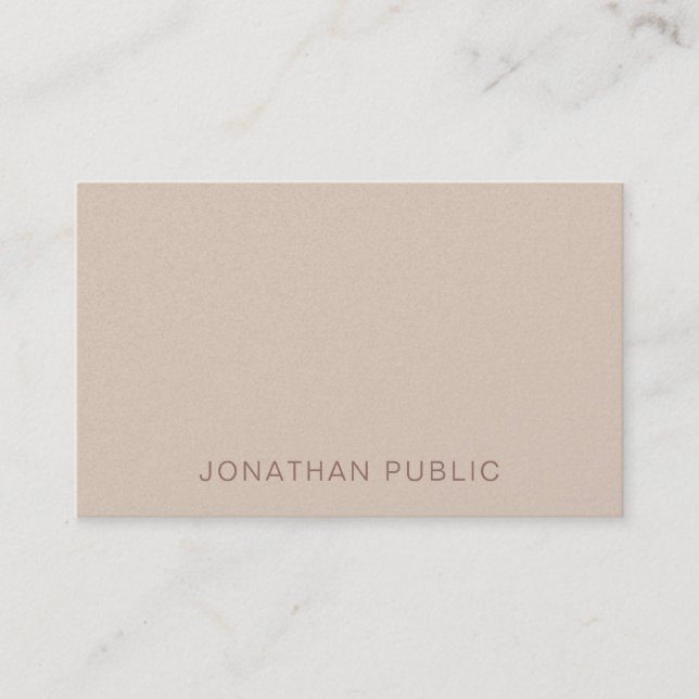 Professional Modern Creative Pearl Finish Luxury Business Card (Front)