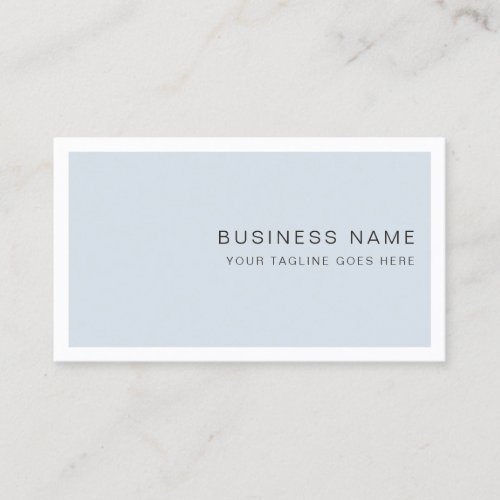 Professional Modern Creative Simple Blue Plain Business Card