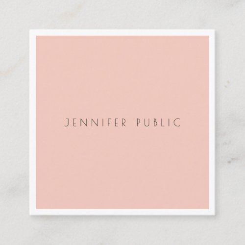 Professional Modern Creative Simple Design Luxury Square Business Card