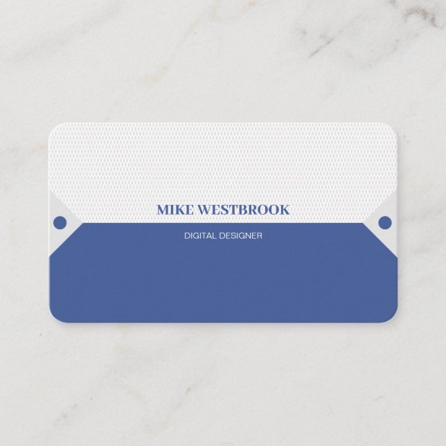 Professional Modern, Custom Personalized Business  Business Card (Front)