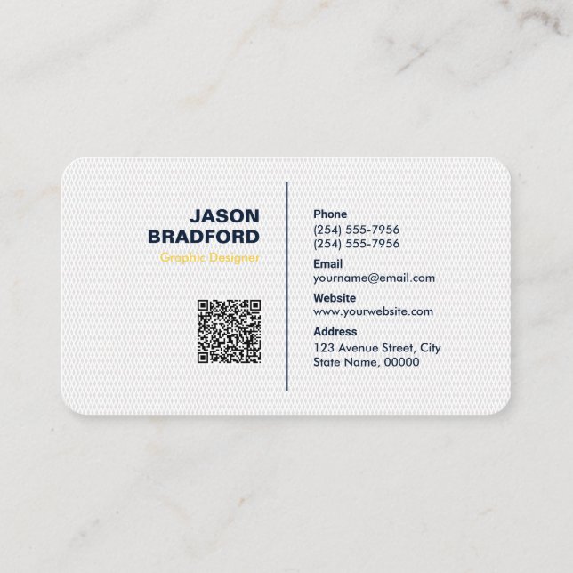 Professional Modern Custom Personalized Business C Card (Back)