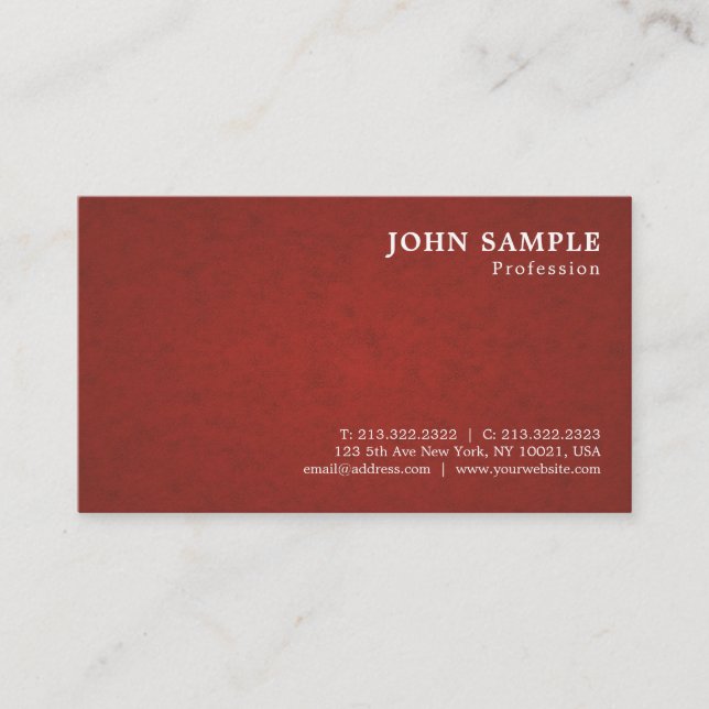 Professional Modern Design Graceful Classy DeLuxe Business Card (Front)